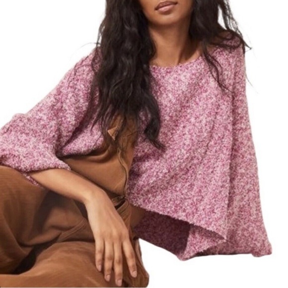 Free People NWOT Good Day Cropped Pullover Sweater - Picture 2 of 8